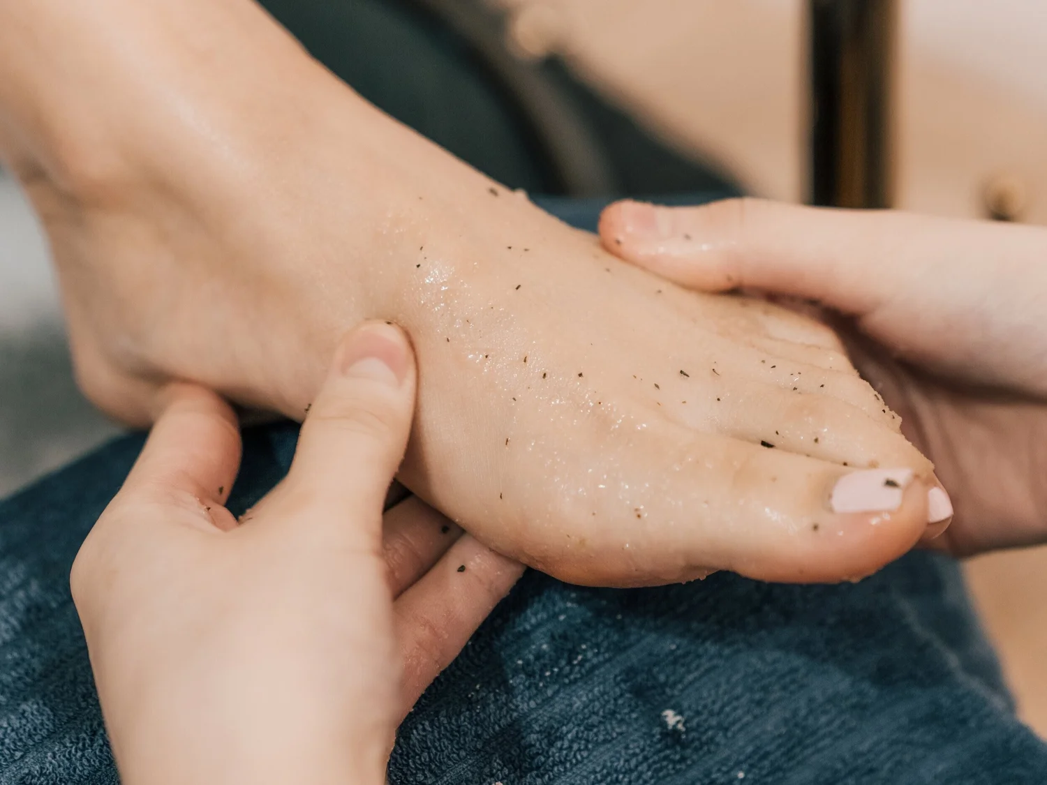 A foot treatment at Liveo